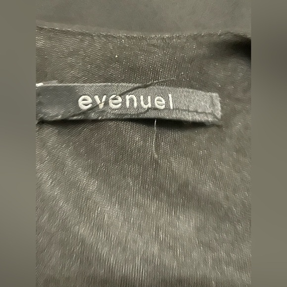 Evenuel Black Bell Sleeve Sheath Dress Medium - Picture 5 of 6